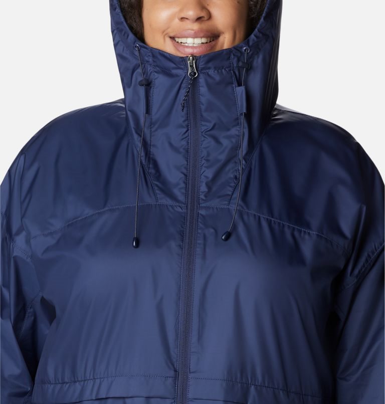 Jacheta Columbia Alpine Chill Windbreaker Dama Bleumarin | Plus Size HU1A87M0Z